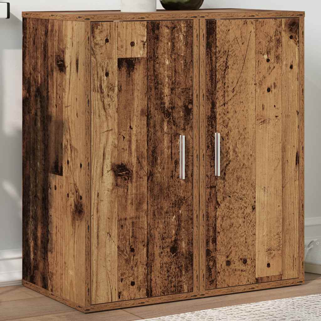 Shoe Cabinets 2 pcs Old Wood 32x35x70 cm Engineered Wood