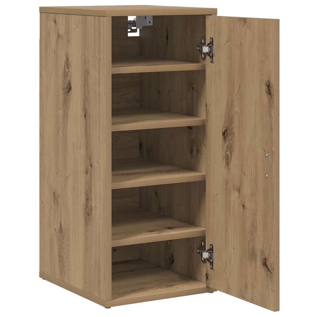 Shoe Cabinet Artisan Oak 32x35x70 cm Engineered Wood