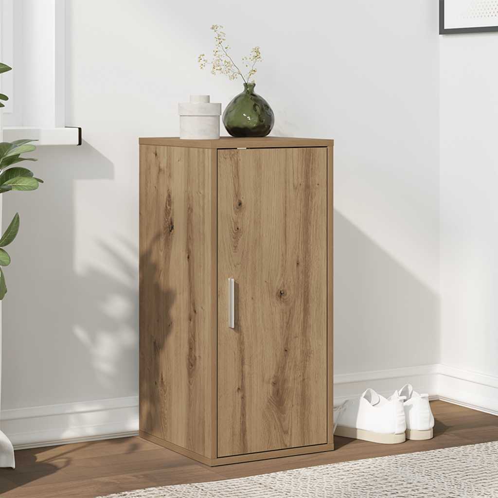 Shoe Cabinet Artisan Oak 32x35x70 cm Engineered Wood