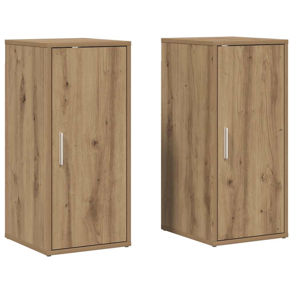 Shoe Cabinets 2 pcs Artisan Oak 32x35x70 cm Engineered Wood