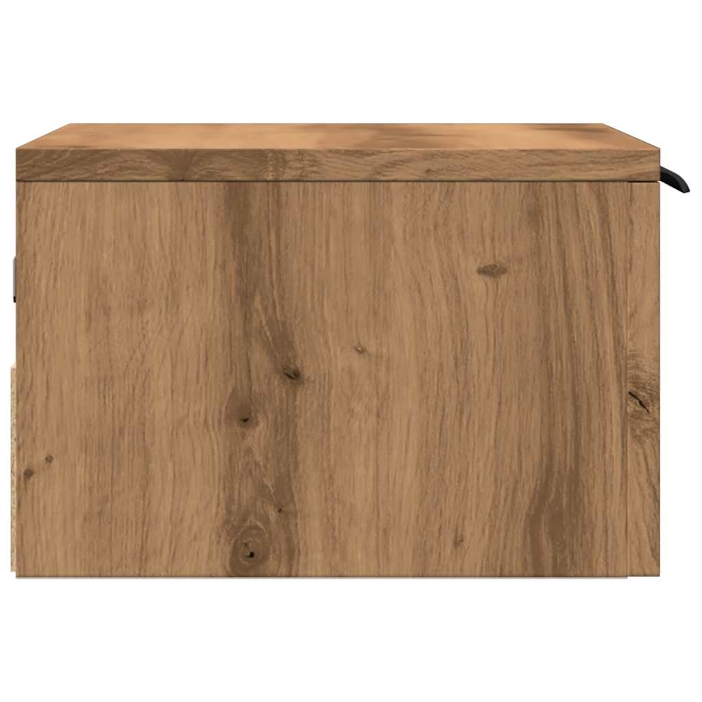 vidaXL Wall-mounted Bedside Cabinets 2 pcs Artisan Oak 34x30x20 cm