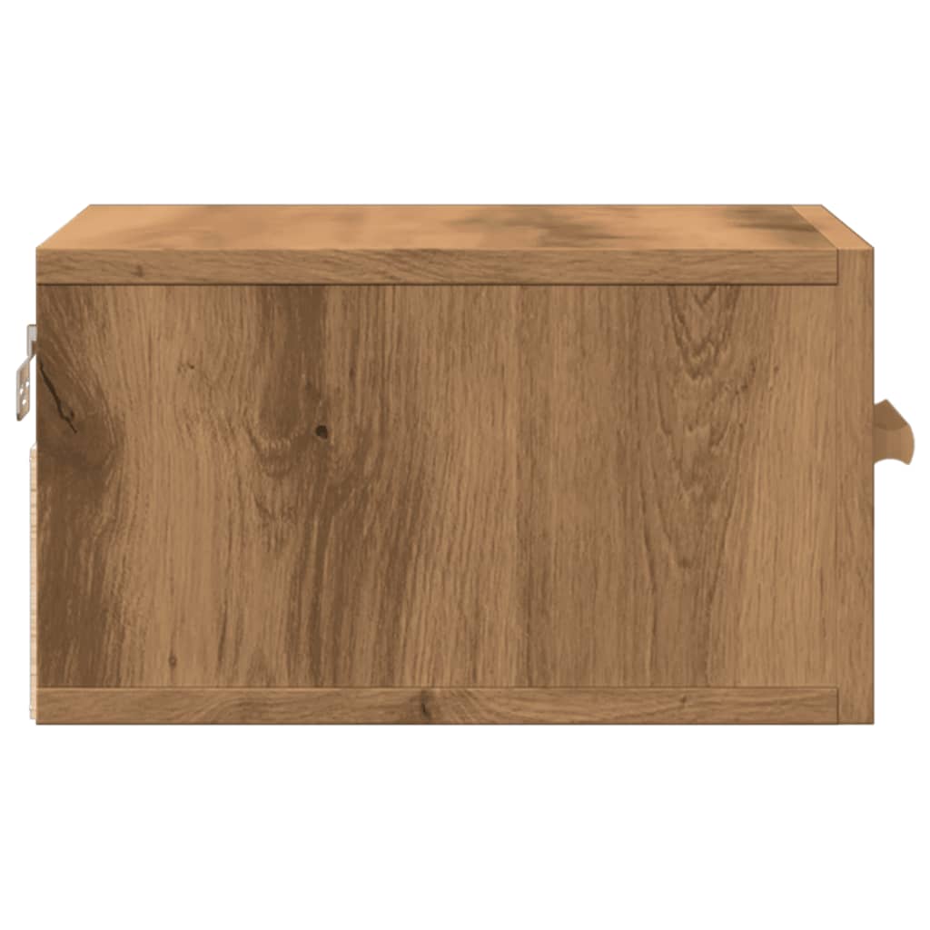 vidaXL Wall-mounted Bedside Cabinets 2 pcs Artisan Oak 35x35x20 cm