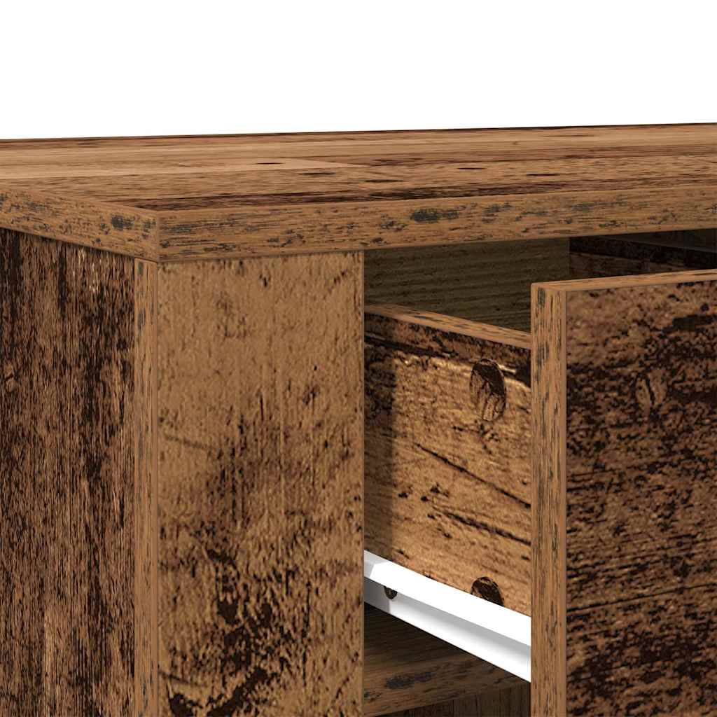 vidaXL Desk Old Wood 100x49x75 cm Engineered Wood