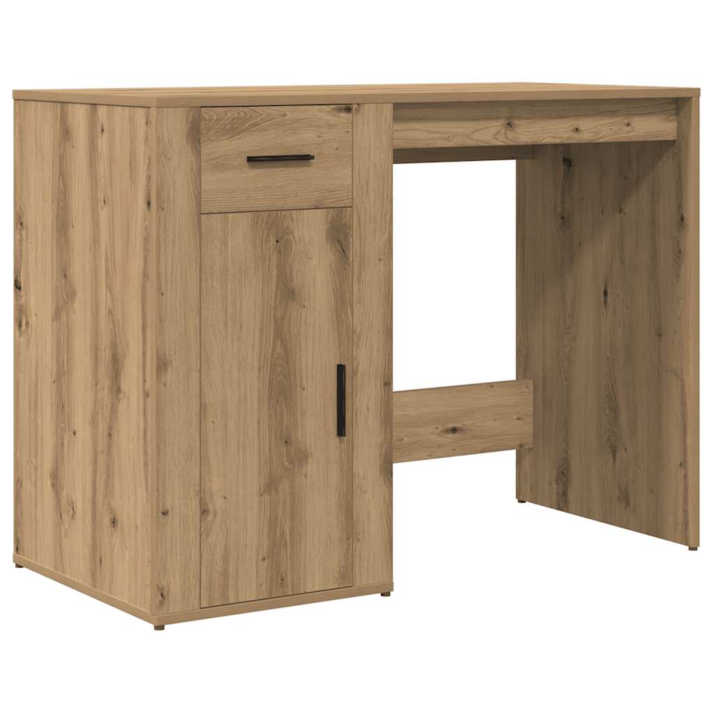 vidaXL Desk Artisan Oak 100x49x75 cm Engineered Wood