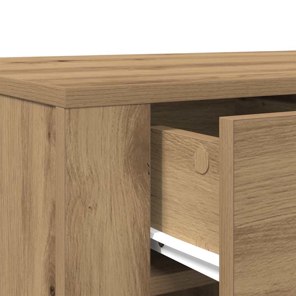 vidaXL Desk Artisan Oak 100x49x75 cm Engineered Wood