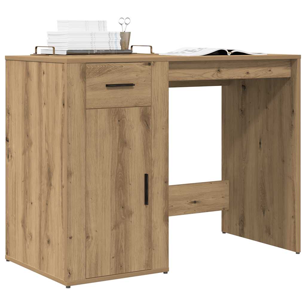 vidaXL Desk Artisan Oak 100x49x75 cm Engineered Wood