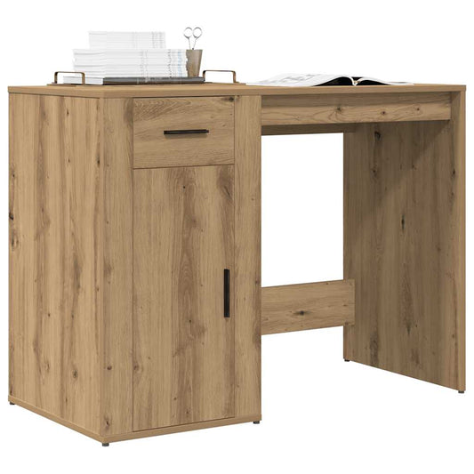 vidaXL Desk Artisan Oak 100x49x75 cm Engineered Wood