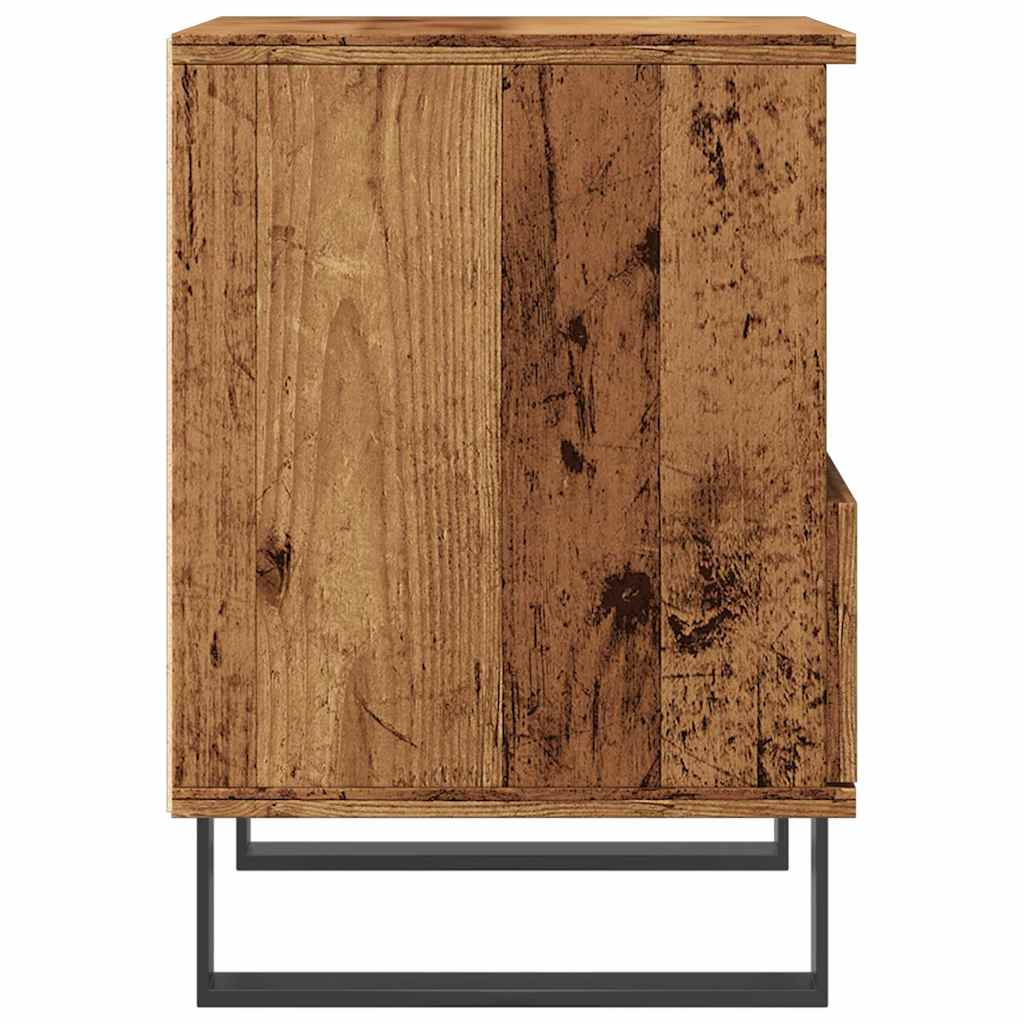 vidaXL Bedside Cabinet Old Wood 40x35x50 cm Engineered Wood