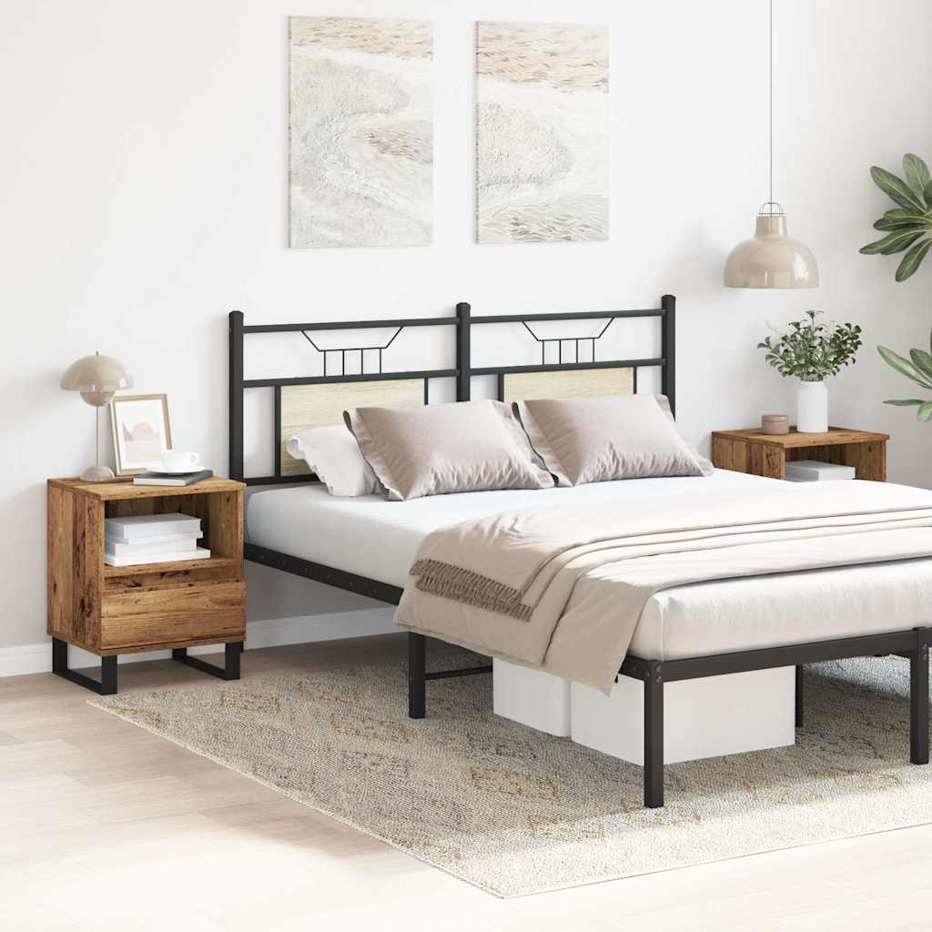 vidaXL Bedside Cabinets 2 pcs Old Wood 40x35x50 cm Engineered Wood