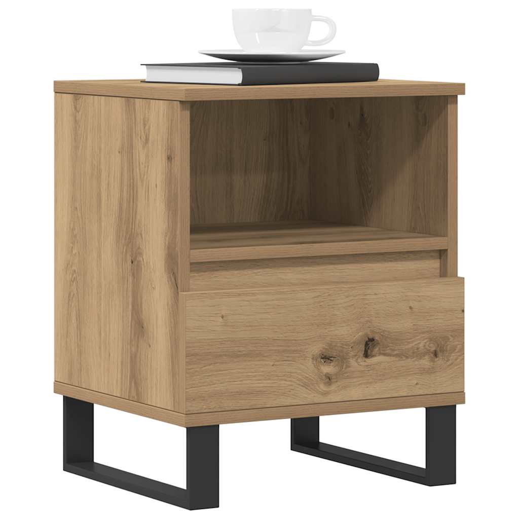 Bedside Cabinet Artisan Oak 40x35x50 cm Engineered Wood