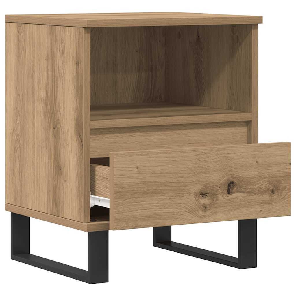 Bedside Cabinet Artisan Oak 40x35x50 cm Engineered Wood