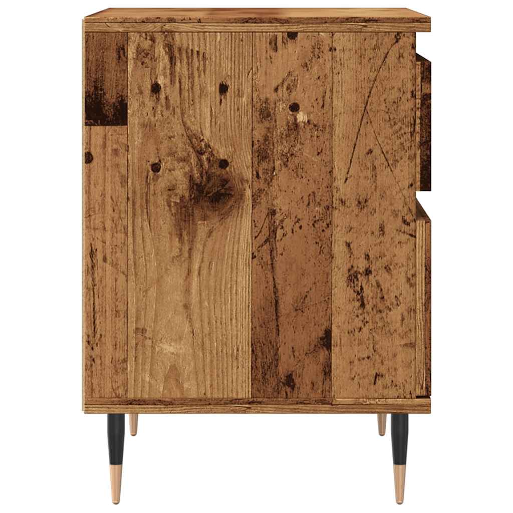 vidaXL Bedside Cabinet Old Wood 40x35x50 cm Engineered Wood