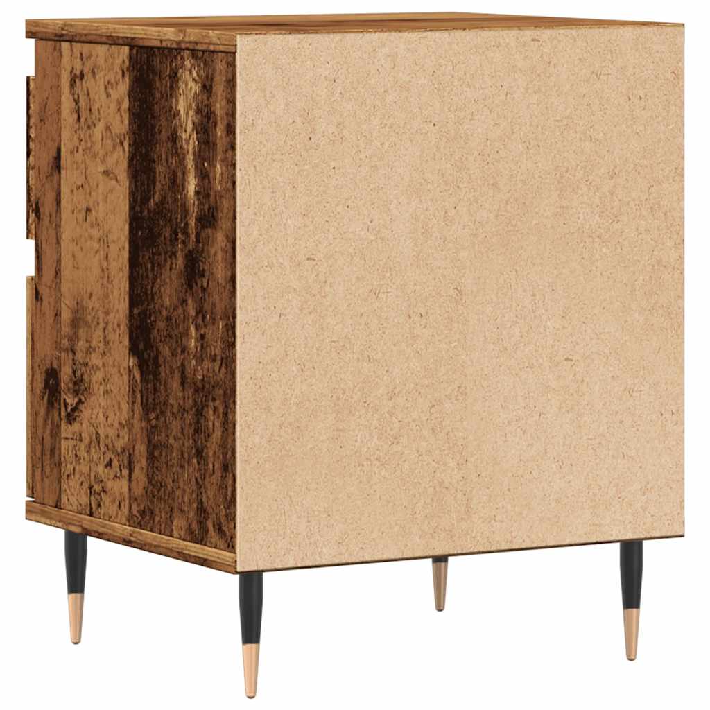 vidaXL Bedside Cabinet Old Wood 40x35x50 cm Engineered Wood