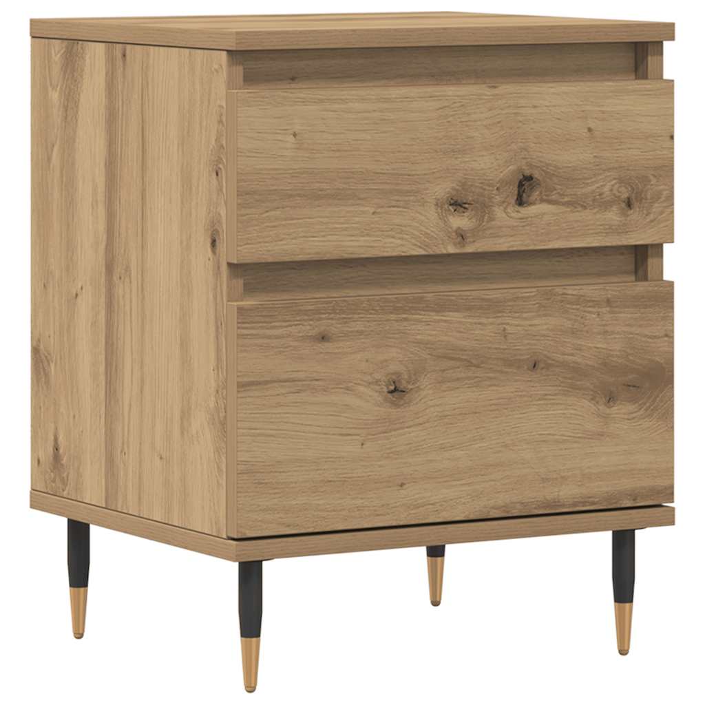 Bedside Cabinet Artisan Oak 40x35x50 cm Engineered Wood