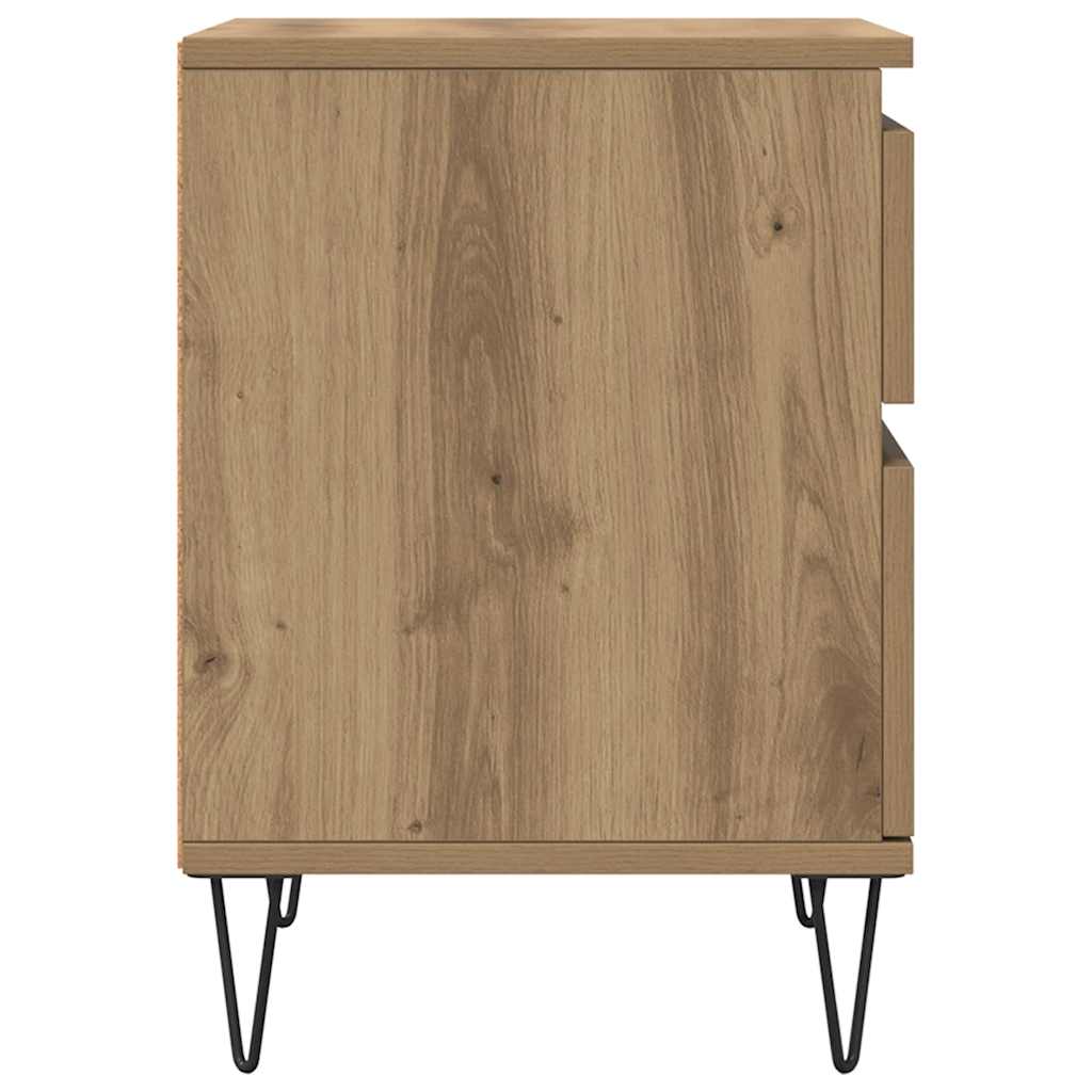 Bedside Cabinet Artisan Oak 40x35x50 cm Engineered Wood