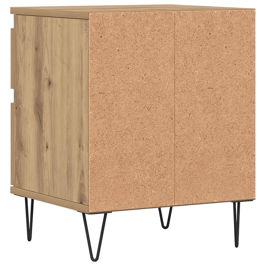 Bedside Cabinet Artisan Oak 40x35x50 cm Engineered Wood