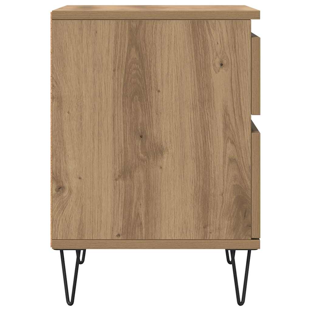 Bedside Cabinets 2 pcs Artisan Oak 40x35x50 cm Engineered Wood