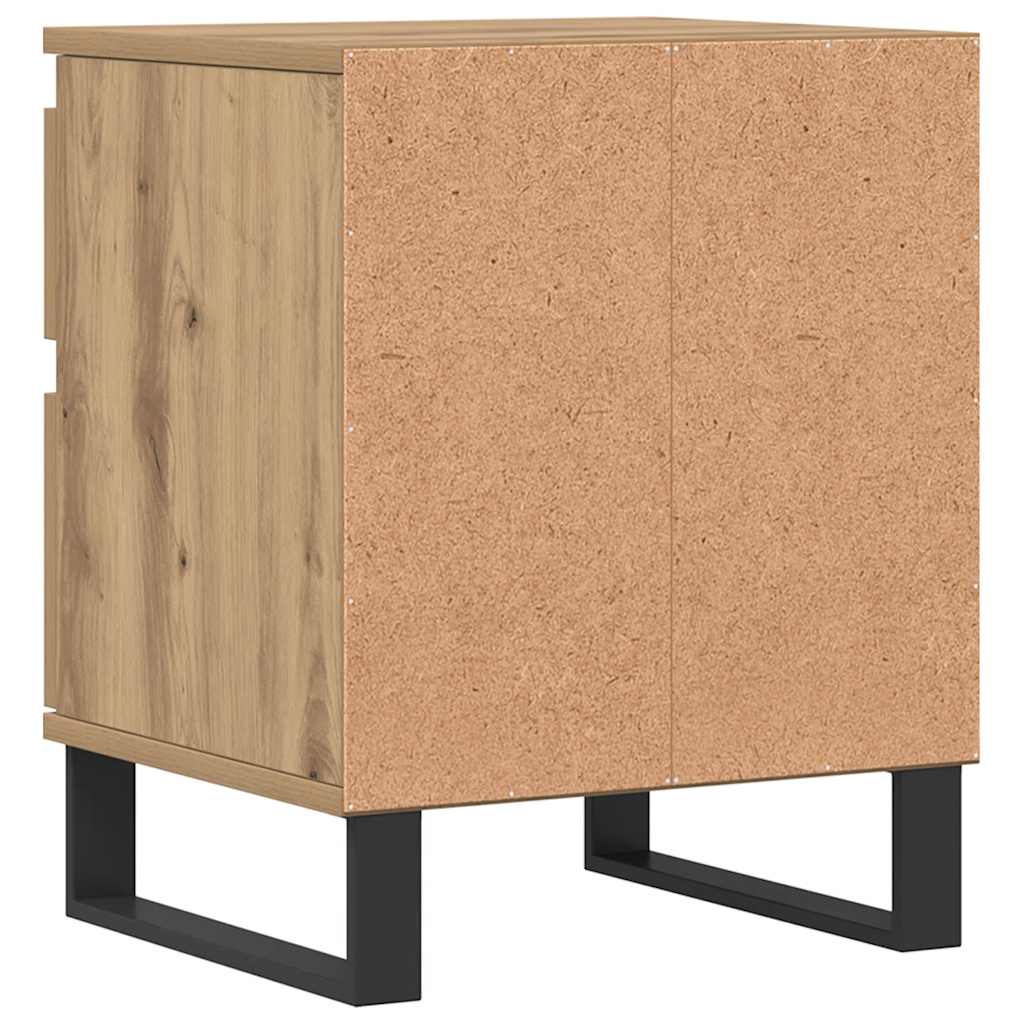 Bedside Cabinets 2 pcs Artisan Oak 40x35x50 cm Engineered Wood