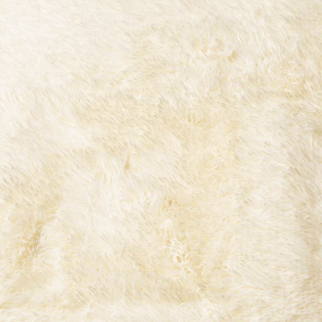 Shaggy Rug High Pile NAVARRA Cream 160x160 cm Polyester