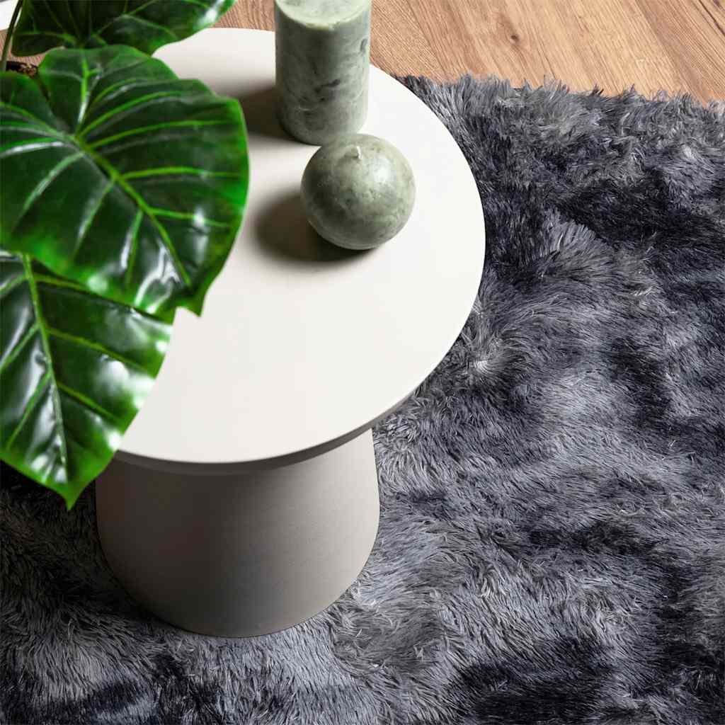 Shaggy Rug High Pile NAVARRA Dark Grey 160x160 cm Polyester