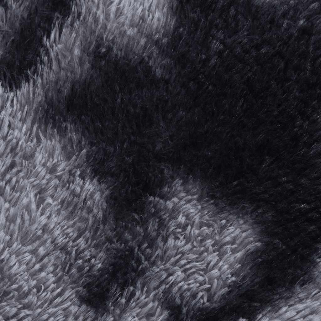 Shaggy Rug High Pile NAVARRA Dark Grey 160x160 cm Polyester