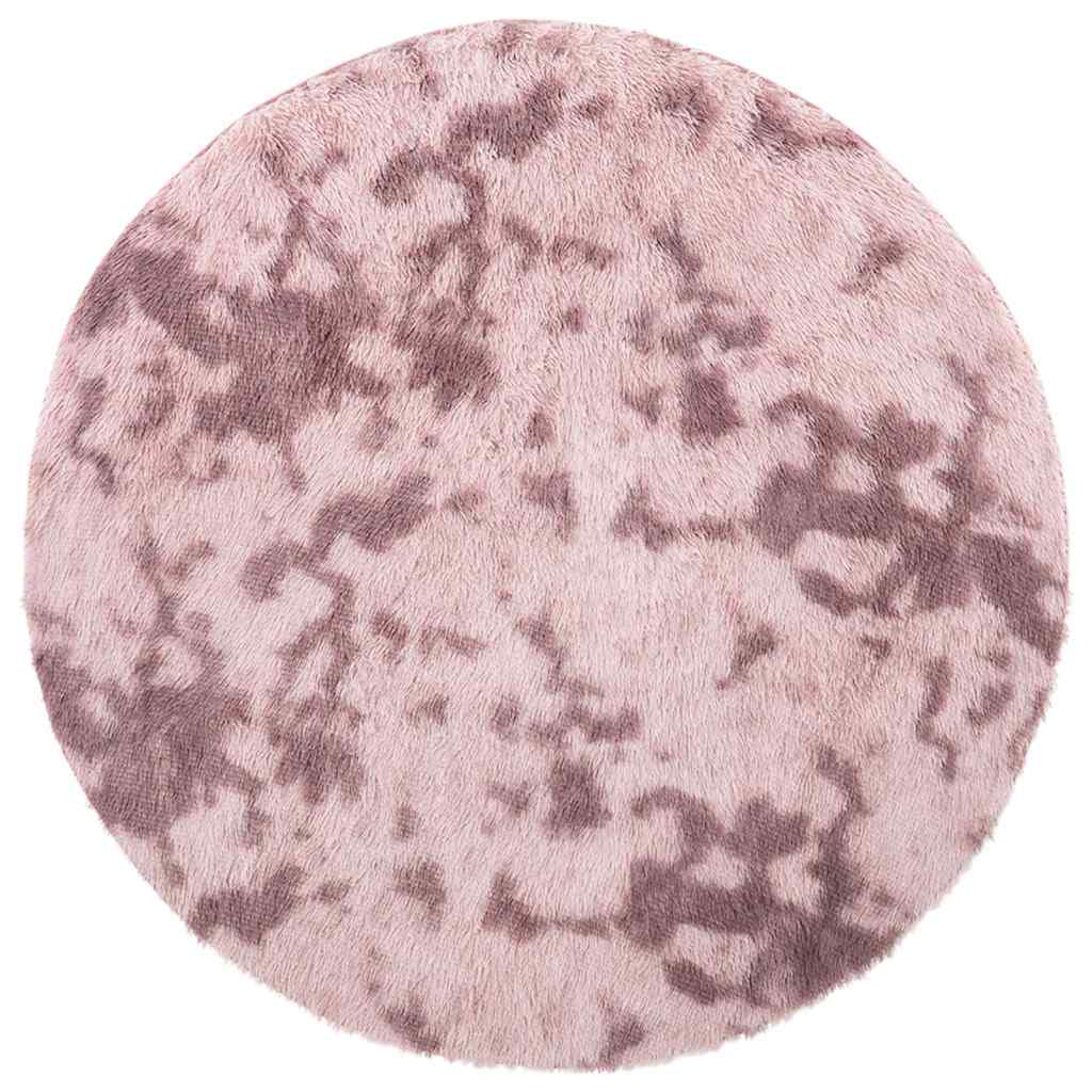 Shaggy Rug High Pile NAVARRA Dusty Pink 160x160 cm Polyester