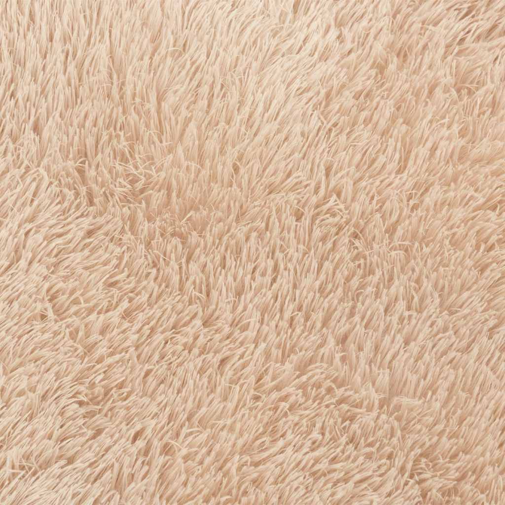 Shaggy Rug High Pile NAVARRA Beige 200x200 cm Polyester