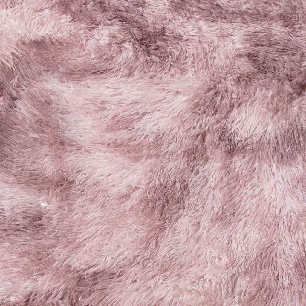 Shaggy Rug High Pile NAVARRA Dusty Pink 240x240 cm Polyester