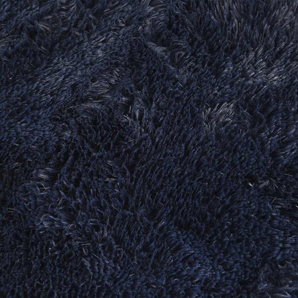 Shaggy Rug High Pile NAVARRA Navy 240x240 cm Polyester
