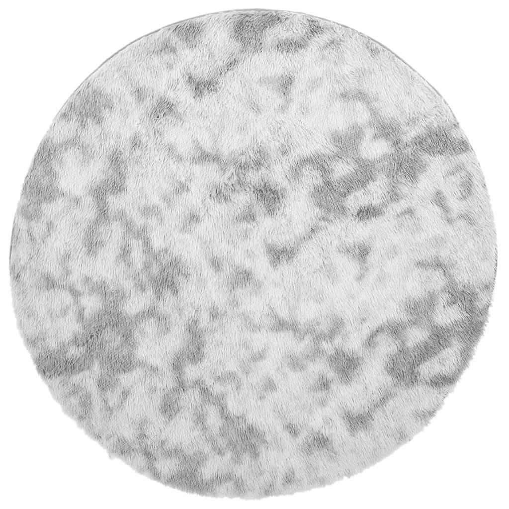 Shaggy Rug High Pile NAVARRA Silver Grey 240x240 cm Polyester