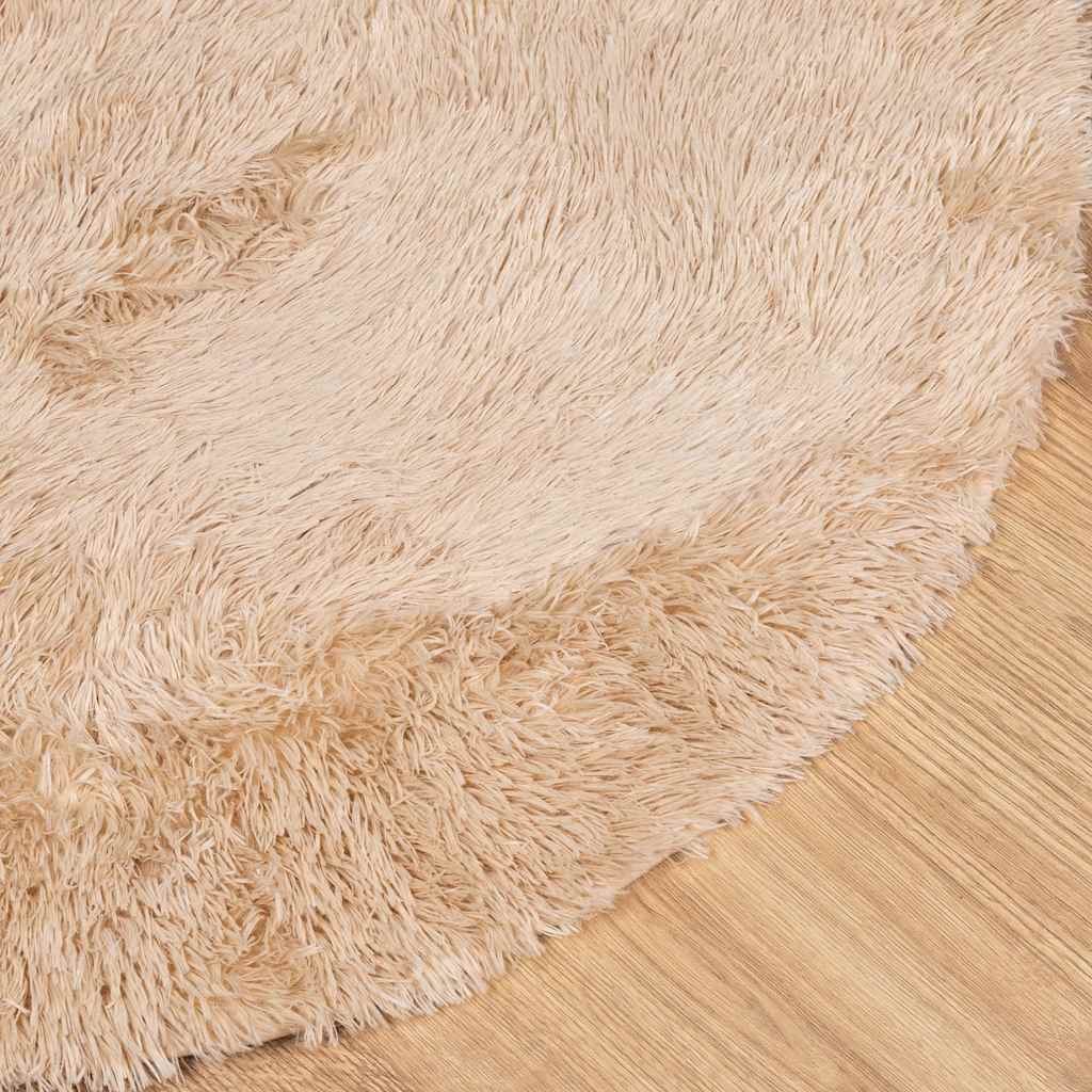 Shaggy Rug High Pile NAVARRA Beige 300x200 cm Polyester
