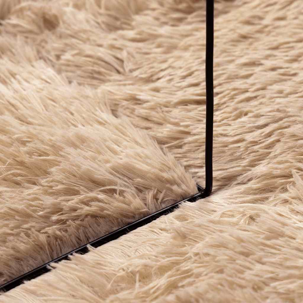 Shaggy Rug High Pile NAVARRA Beige 300x200 cm Polyester
