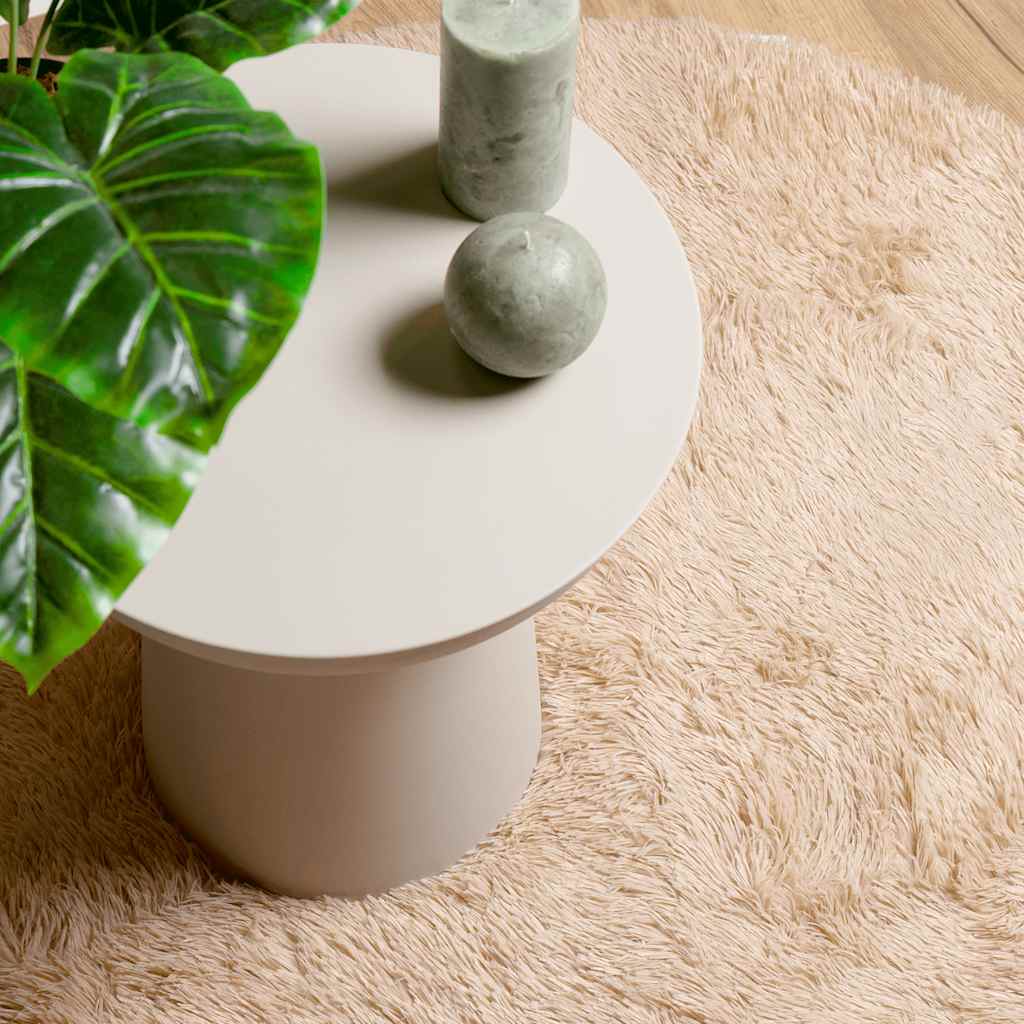 Shaggy Rug High Pile NAVARRA Beige 300x200 cm Polyester