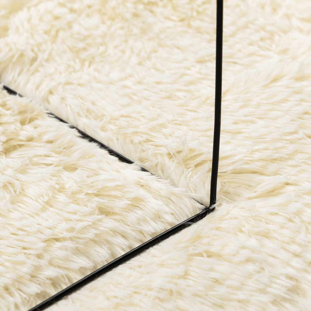 Shaggy Rug High Pile NAVARRA Cream 300x200 cm Polyester