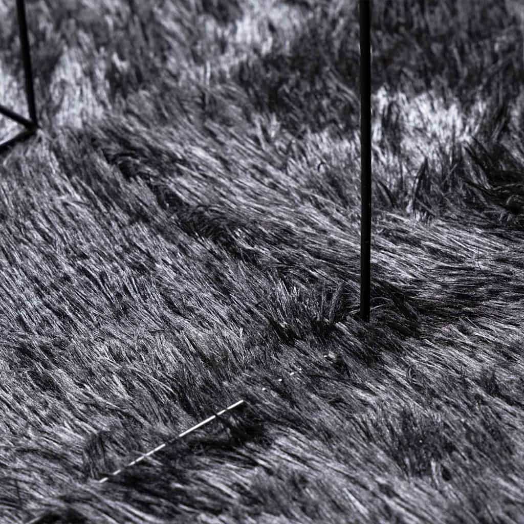 Shaggy Rug High Pile NAVARRA Dark Grey 300x200 cm Polyester