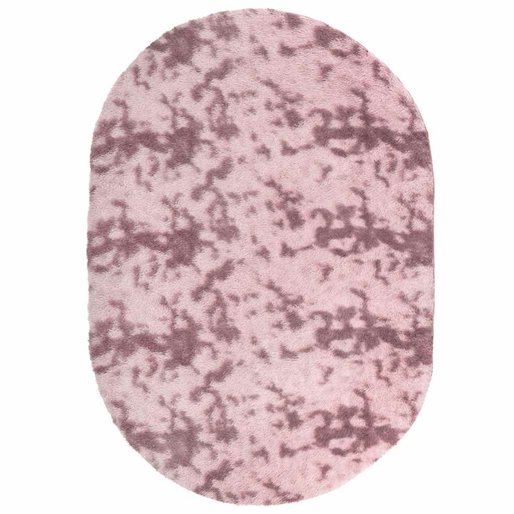 Shaggy Rug High Pile NAVARRA Dusty Pink 300x200 cm Polyester