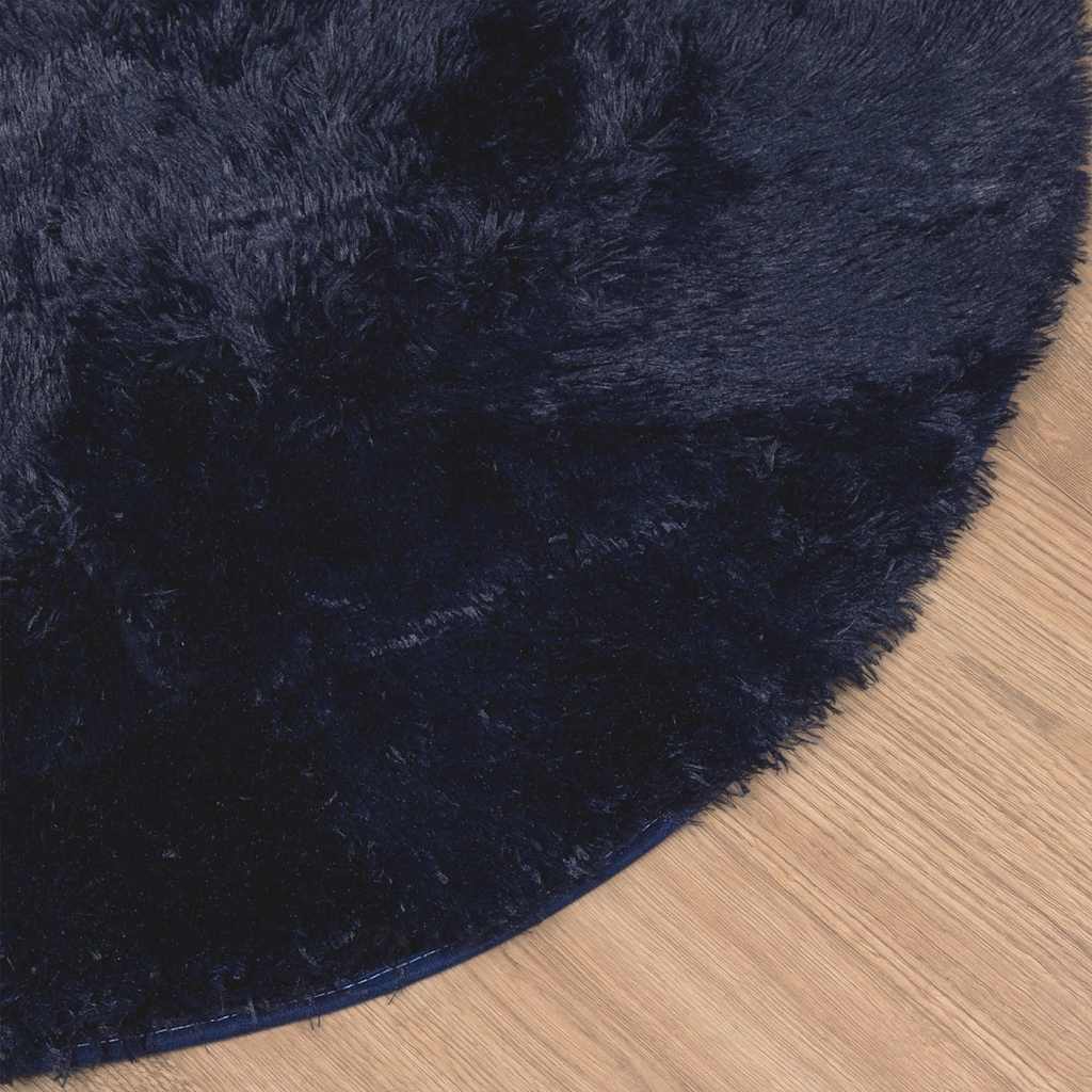 Shaggy Rug High Pile NAVARRA Navy 300x200 cm Polyester