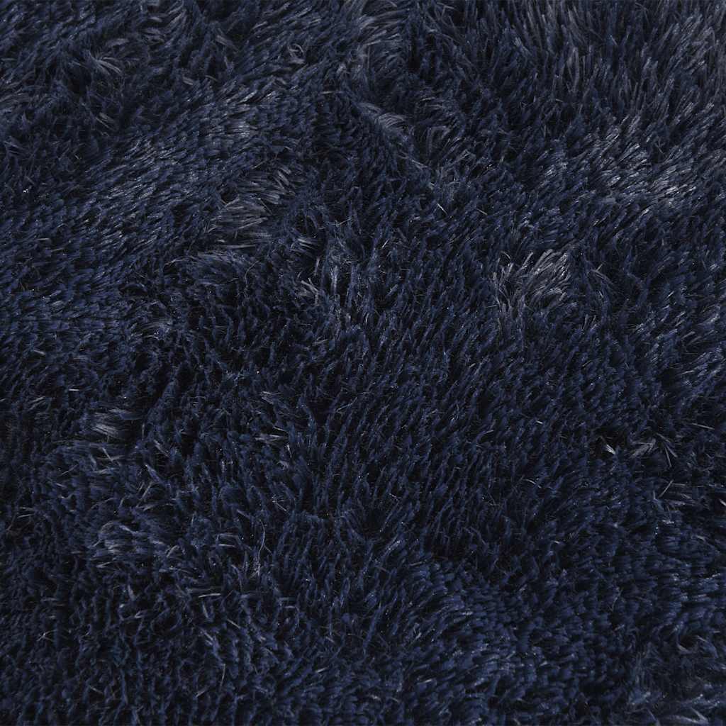 Shaggy Rug High Pile NAVARRA Navy 300x200 cm Polyester