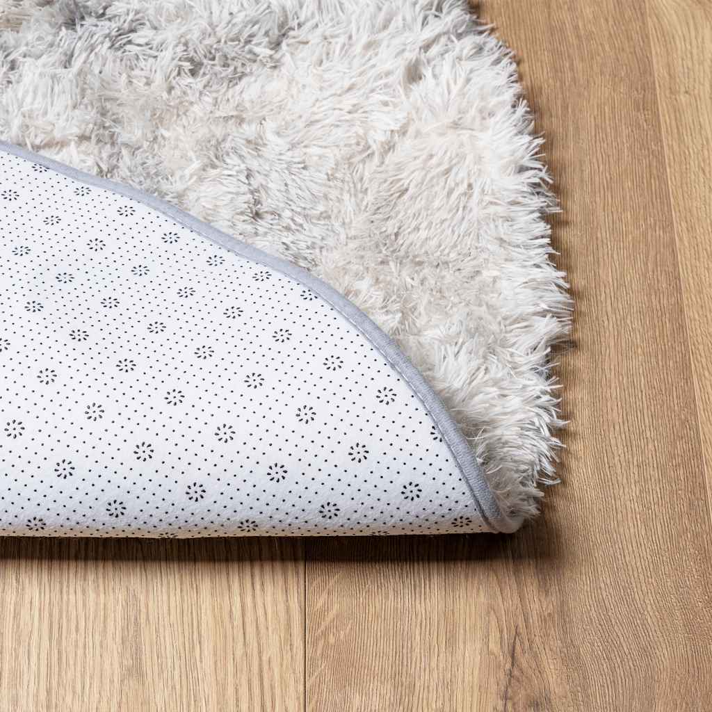 Shaggy Rug High Pile NAVARRA Silver Grey 300x200 cm Polyester