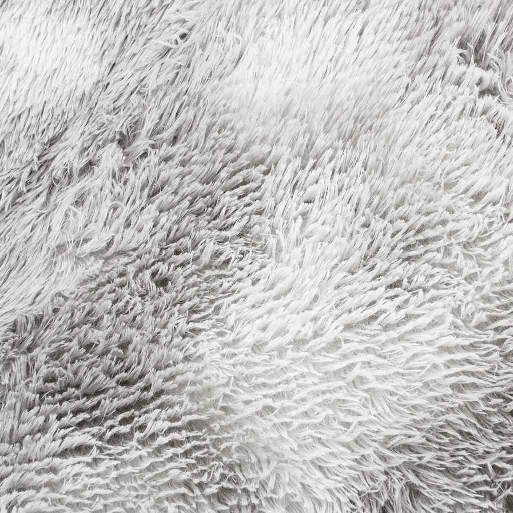 Shaggy Rug High Pile NAVARRA Silver Grey 300x200 cm Polyester