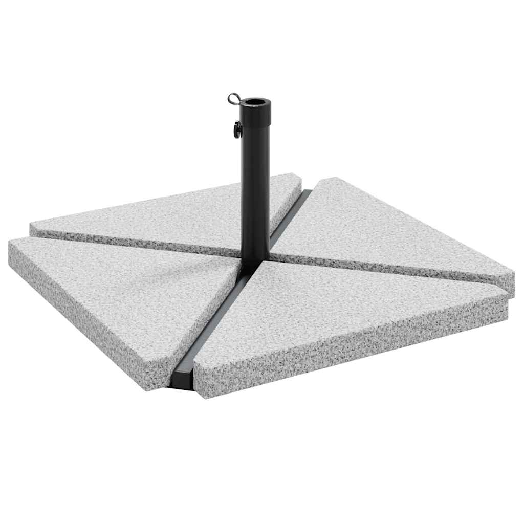 vidaXL 5 Piece Garden Parasol Base Set Granite and Steel