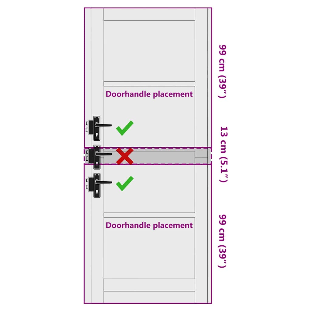 Interior Door ORKDAL White Primed 83 x 211 cm
