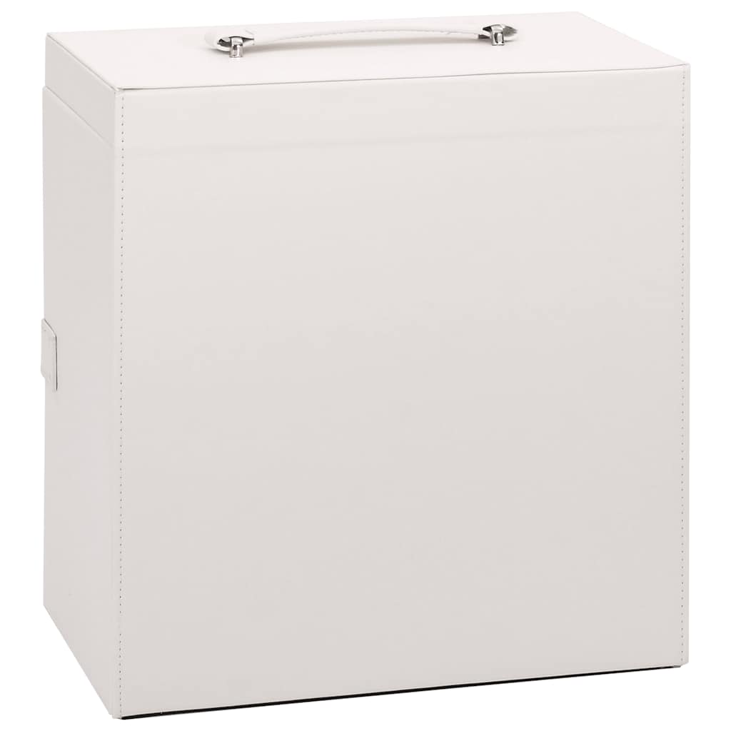 Jewellery Box 5-Layer with Mirror Lockable White