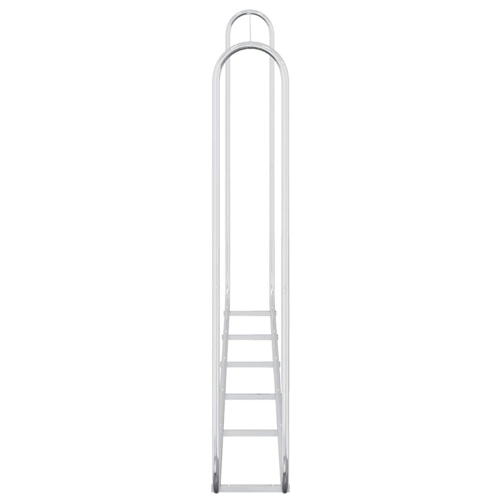 vidaXL Firewood Rack Wire 300x25x150 cm Galvanised steel