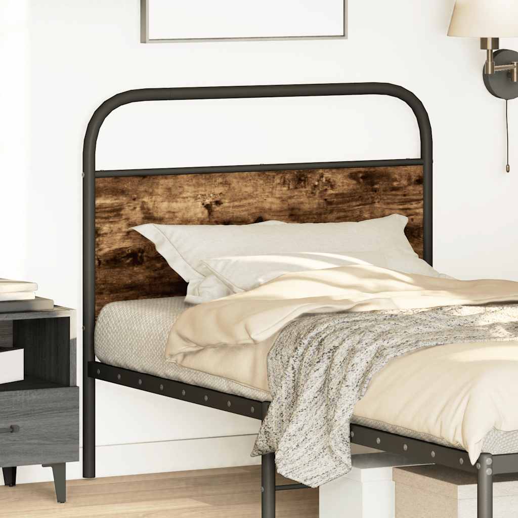 Replace Headboard Smoked Oak 107 cm Steel and Engineered Wood