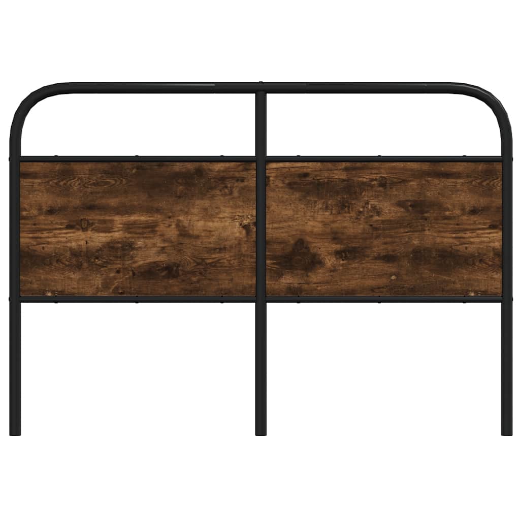 Replace Headboard Smoked Oak 135 cm Steel and Engineered Wood