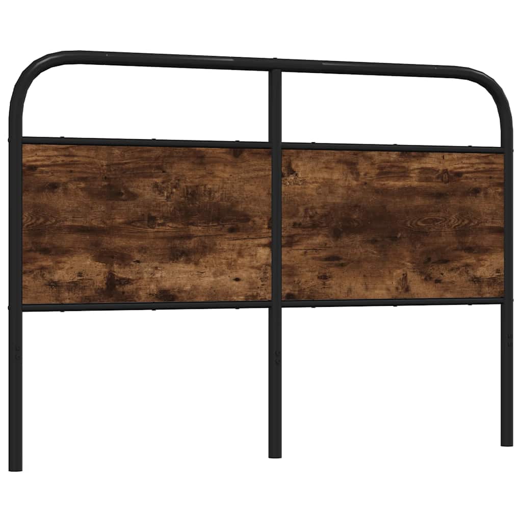 Replace Headboard Smoked Oak 135 cm Steel and Engineered Wood