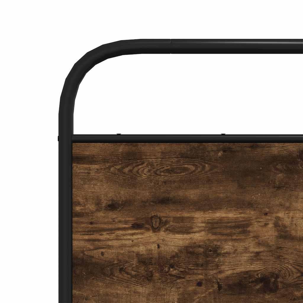 Replace Headboard Smoked Oak 135 cm Steel and Engineered Wood