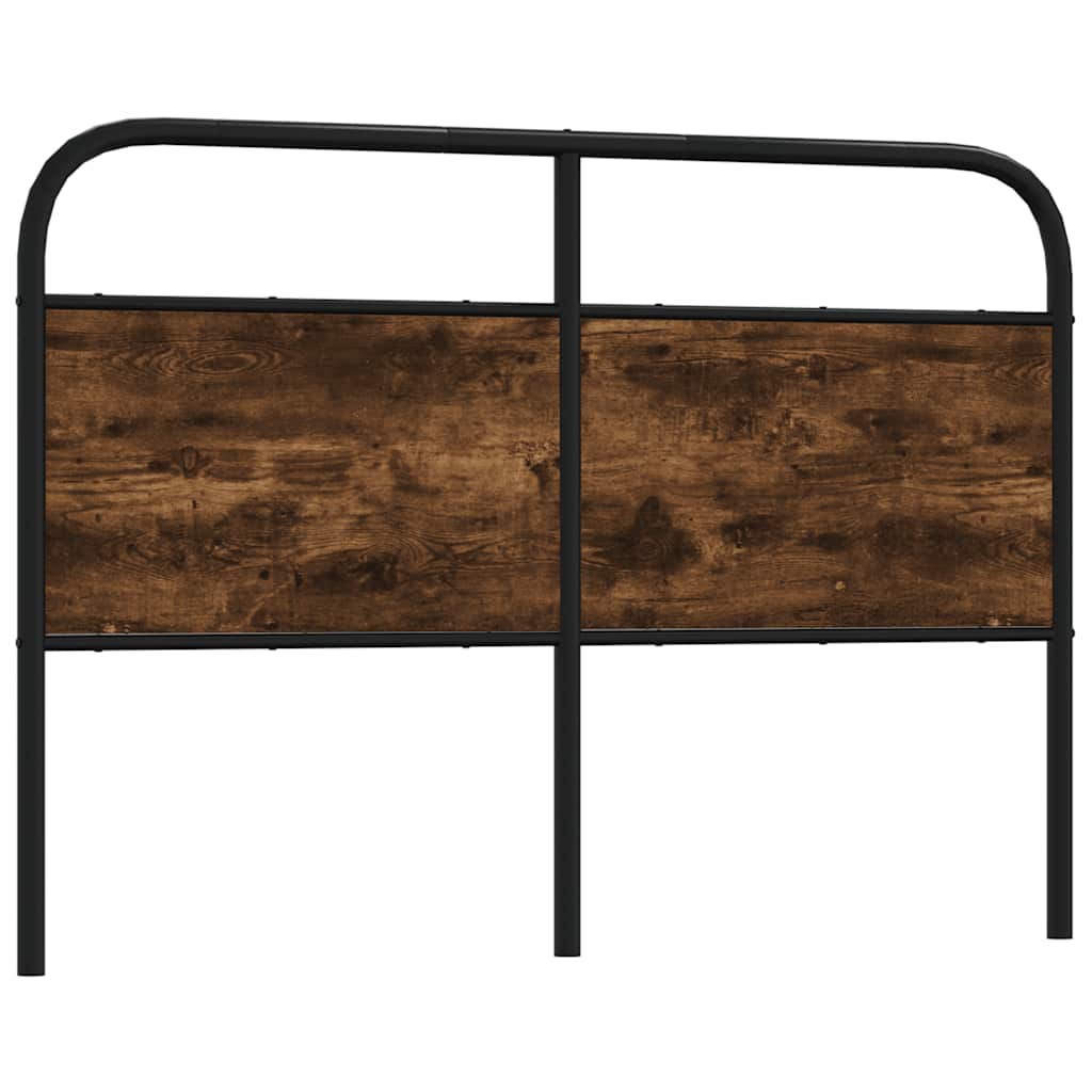 Replace Headboard Smoked Oak 140 cm Steel and Engineered Wood