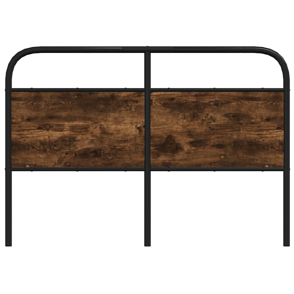 Replace Headboard Smoked Oak 140 cm Steel and Engineered Wood